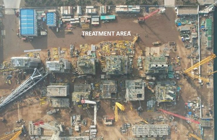 Treatment area at Qingdao Wuchuan McDermott site